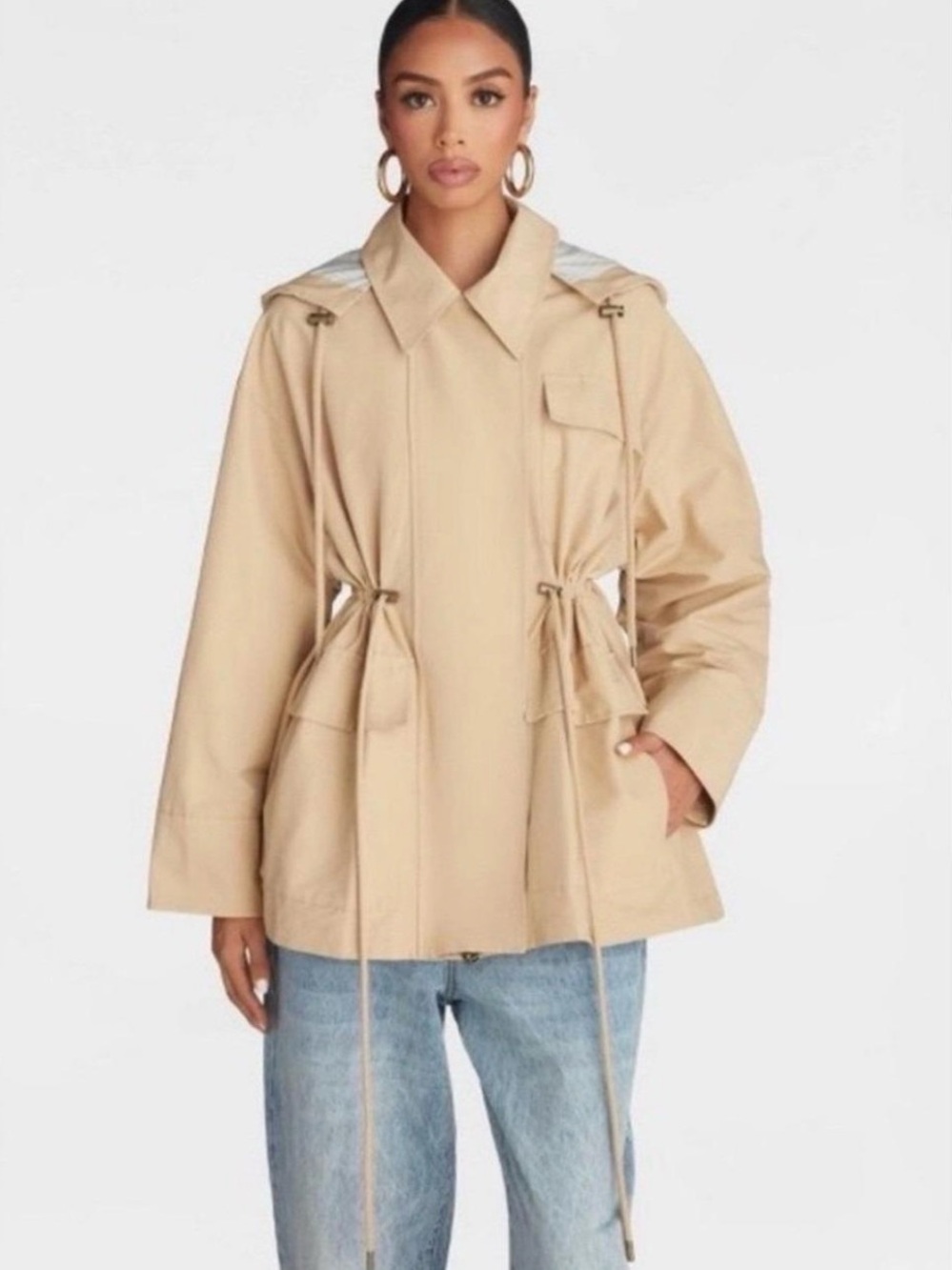 KBB by KAHLANA Drawstring Anorak Jacket